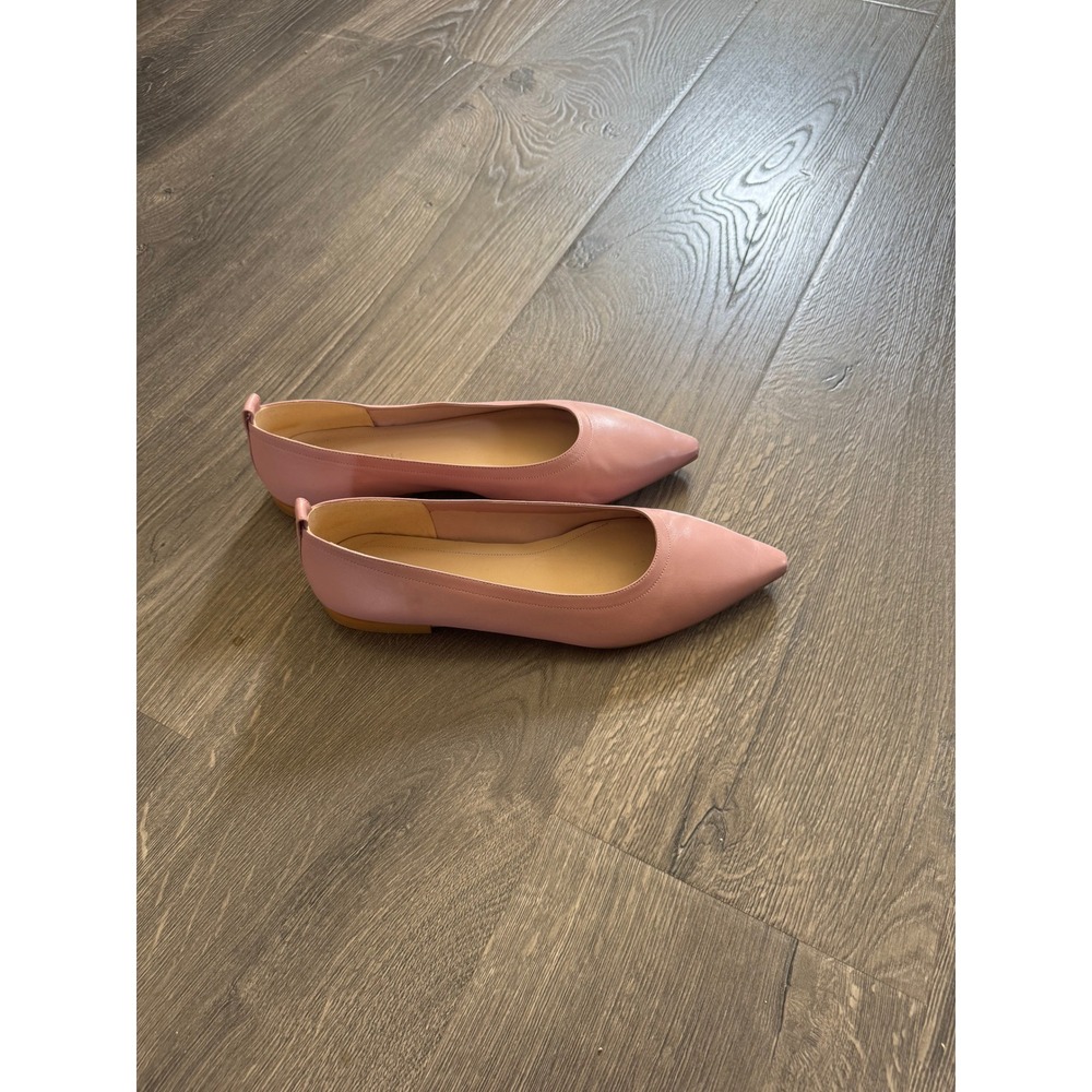 Everlane The Editor Flat 8.5 Rose Pink Italian Leather Pointed Toe Shoes EUC! - Picture 8 of 8